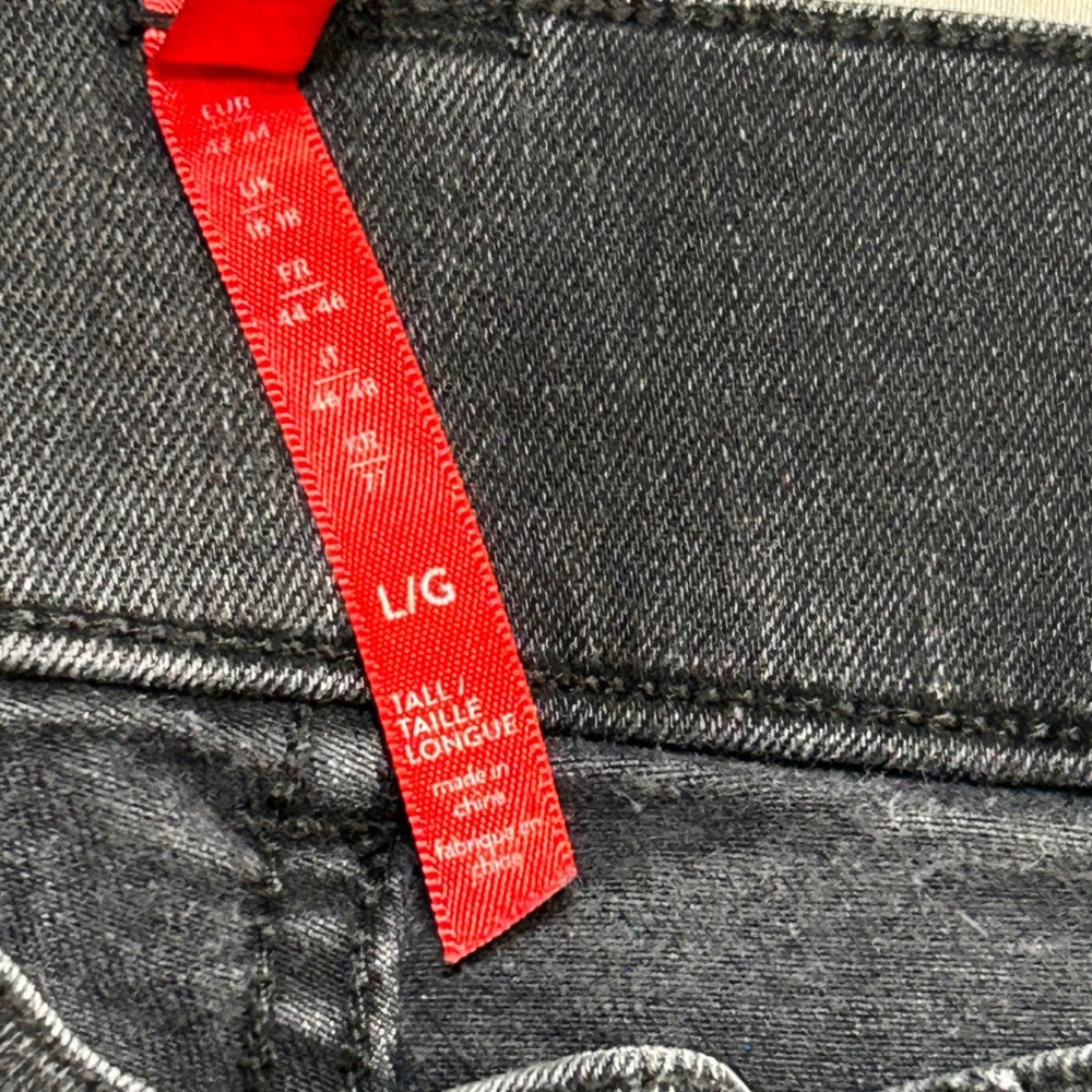 Spanx Jean-ish High Rise Pull On Leggings Faded Black Tall Large - Picture 2 of 7